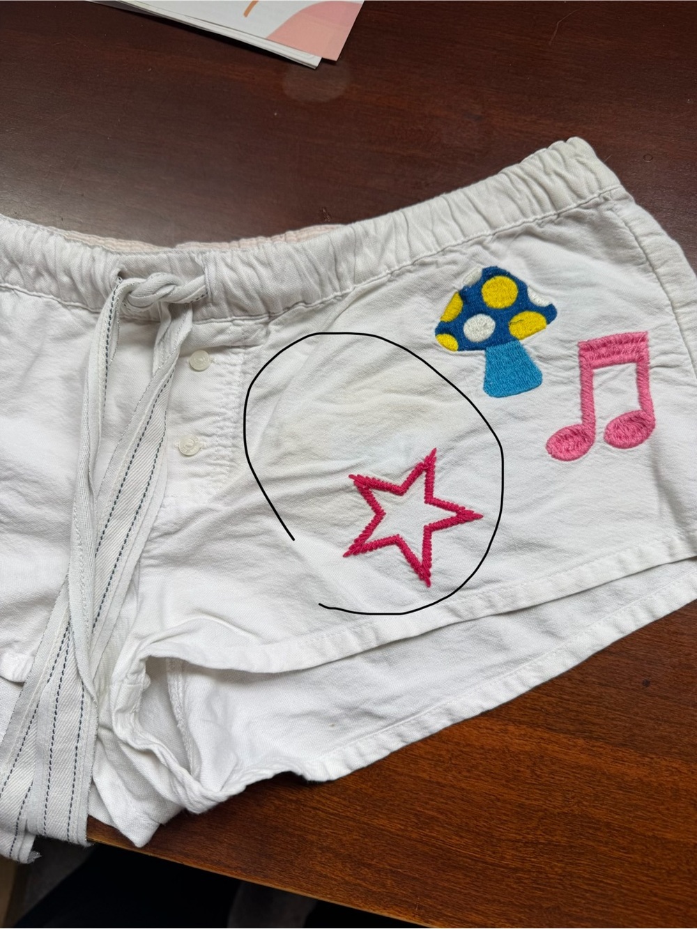 PINK Victoria's Secret  White sleep Shorts - Picture 4 of 5